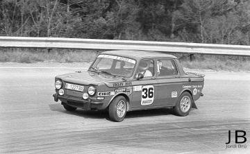 Joan Gimeno (Simca 1000 Rallye). Pujada a Sant Bartomeu del Grau 1977 (Jordi Brú)